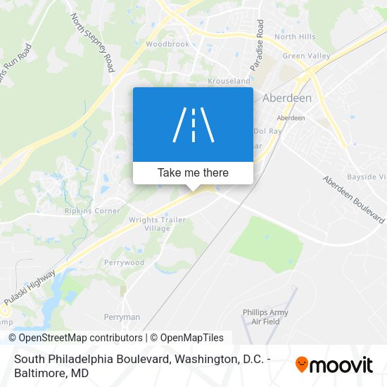 South Philadelphia Boulevard map