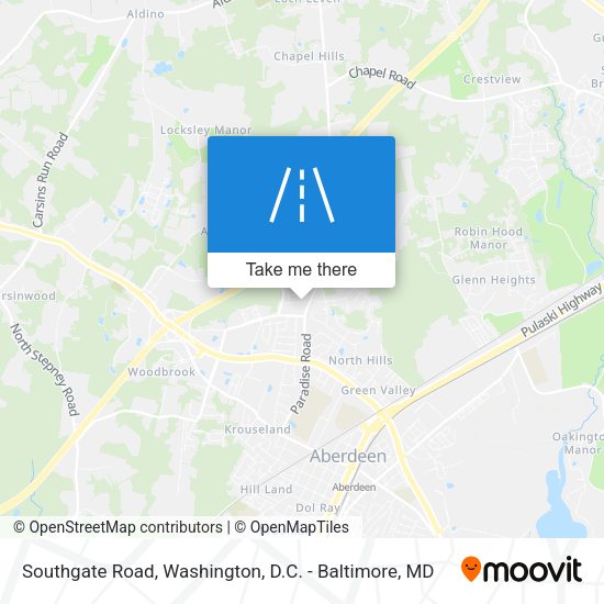 Southgate Road map