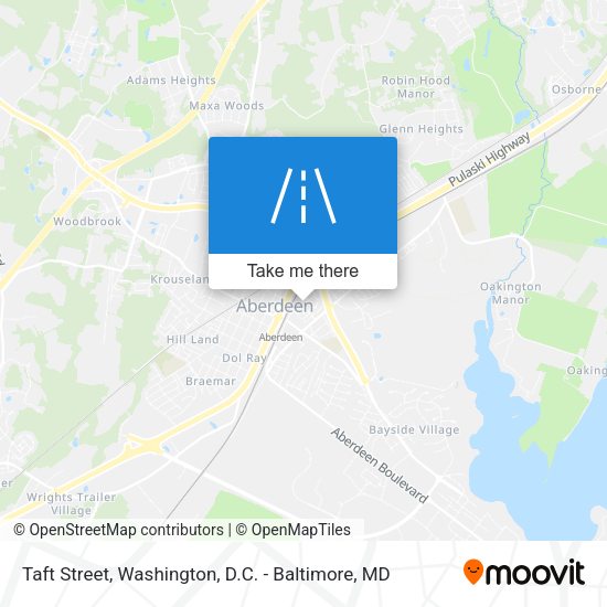 Taft Street map