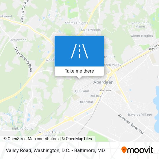 Valley Road map