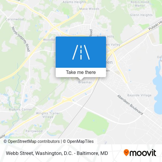 Webb Street map