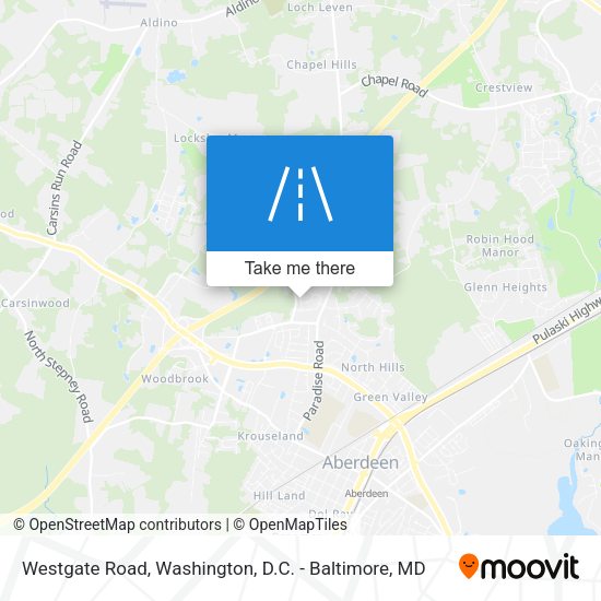 Westgate Road map