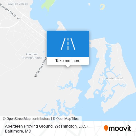 Aberdeen Proving Ground map