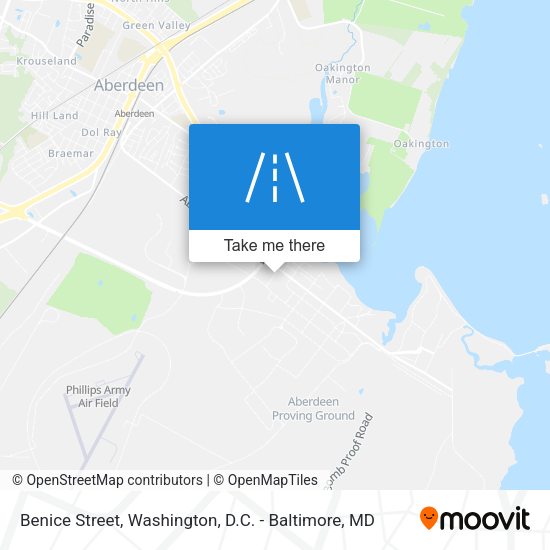Benice Street map