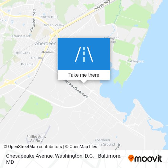 Mapa de Chesapeake Avenue