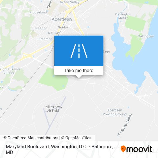 Maryland Boulevard map