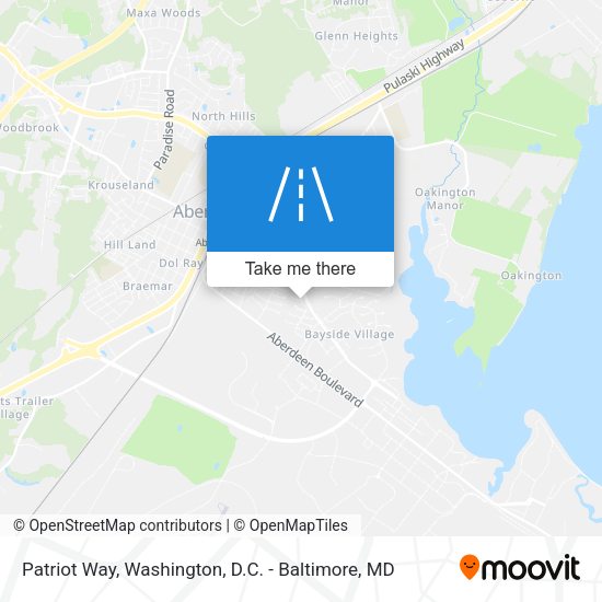 Patriot Way map