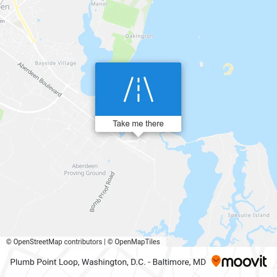 Plumb Point Loop map