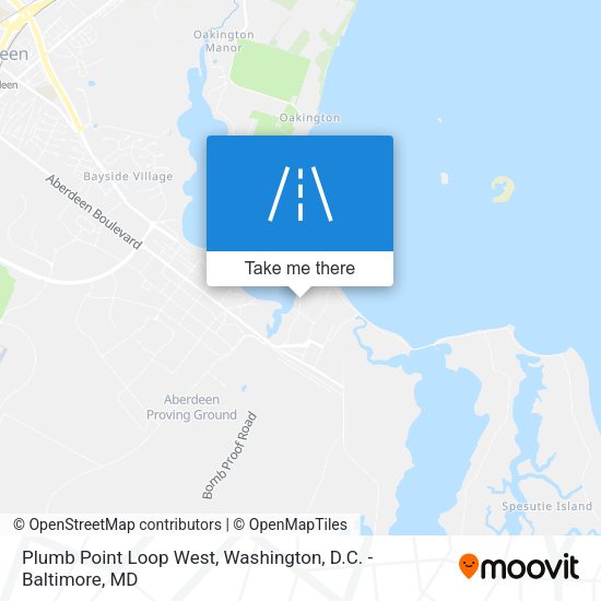 Plumb Point Loop West map