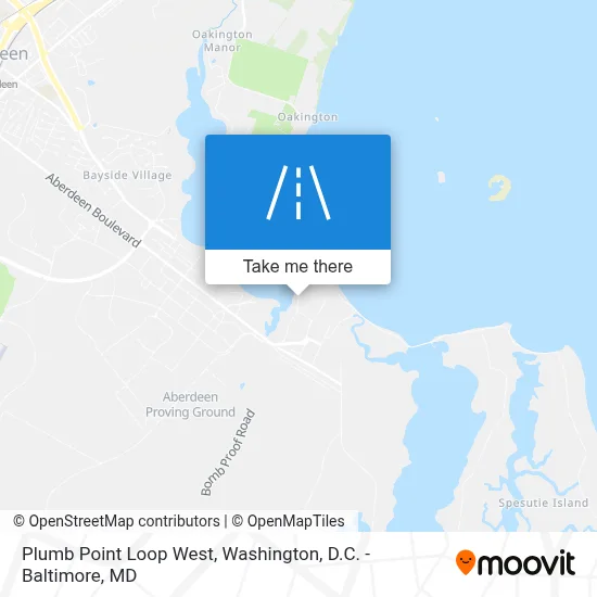 Plumb Point Loop West map