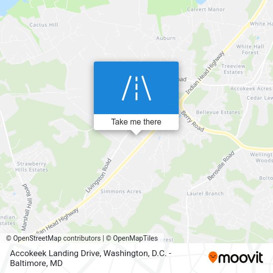 Accokeek Landing Drive map