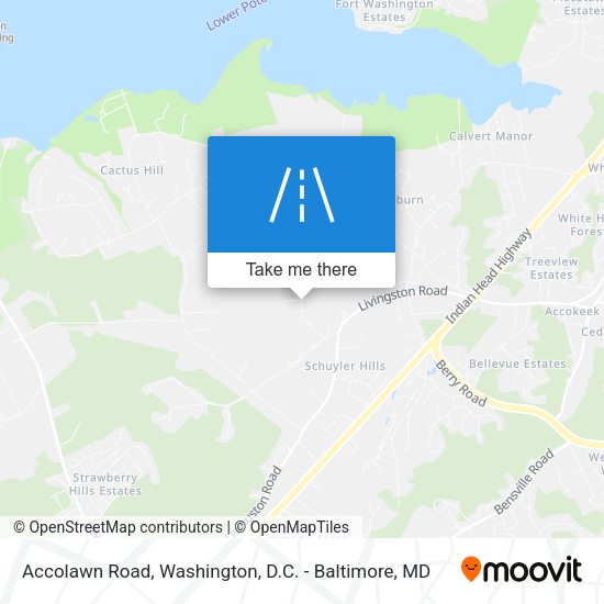 Accolawn Road map