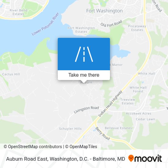 Auburn Road East map
