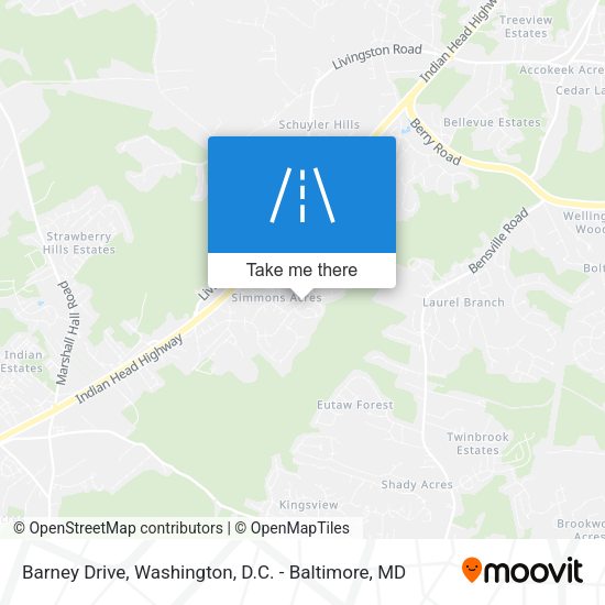 Barney Drive map