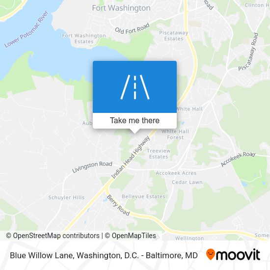 Blue Willow Lane map