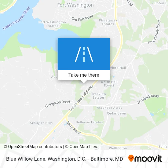 Blue Willow Lane map