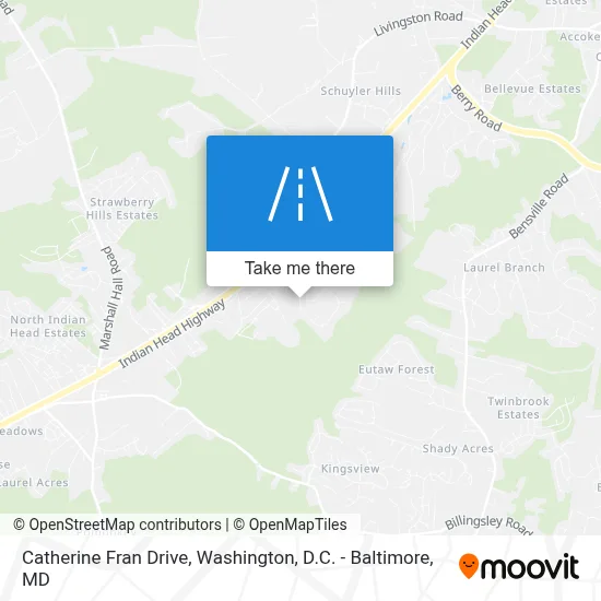 Catherine Fran Drive map