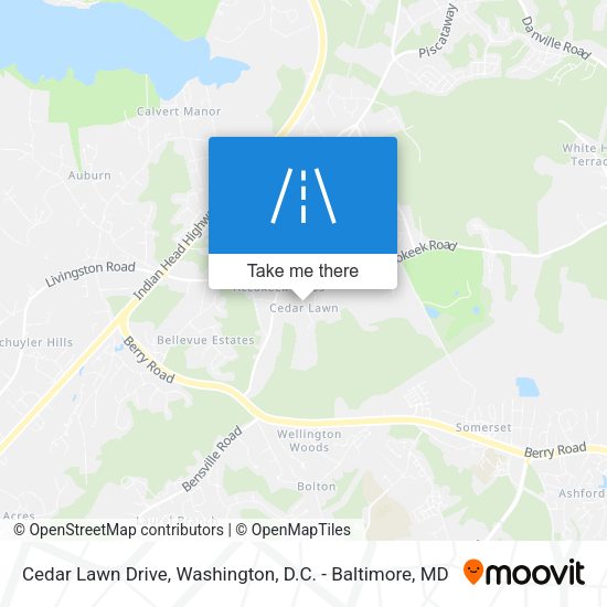 Cedar Lawn Drive map