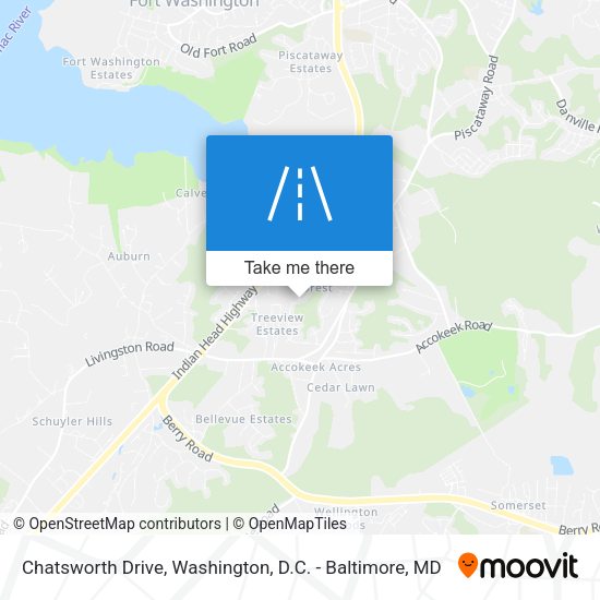 Chatsworth Drive map