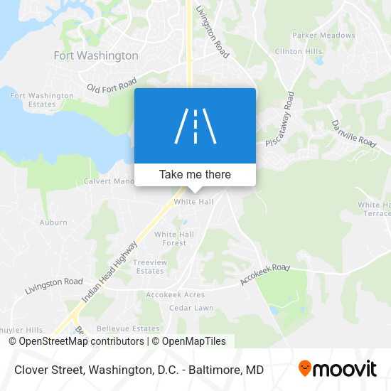 Clover Street map