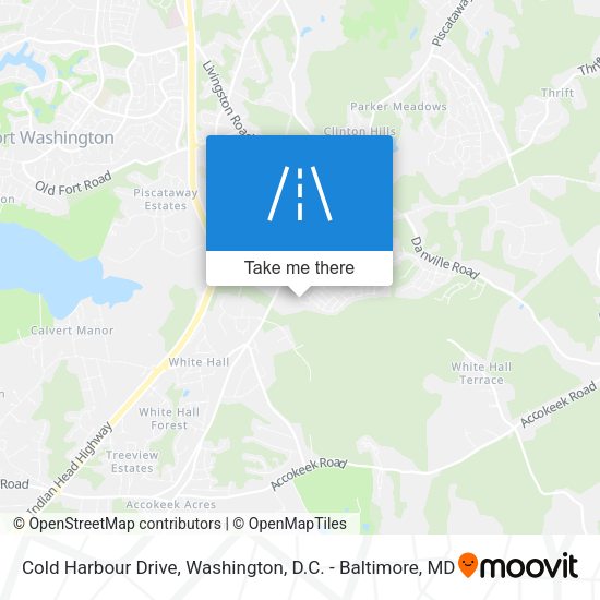 Mapa de Cold Harbour Drive