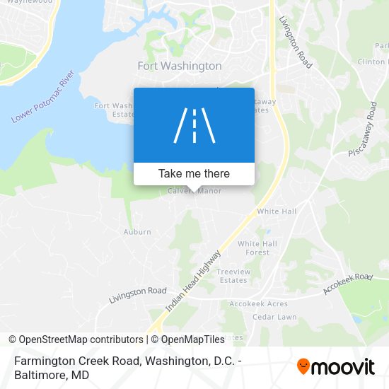 Mapa de Farmington Creek Road
