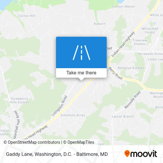 Gaddy Lane map