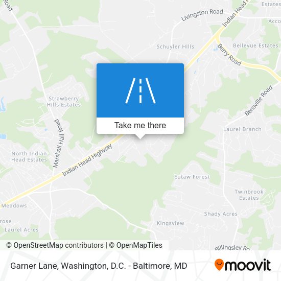 Garner Lane map
