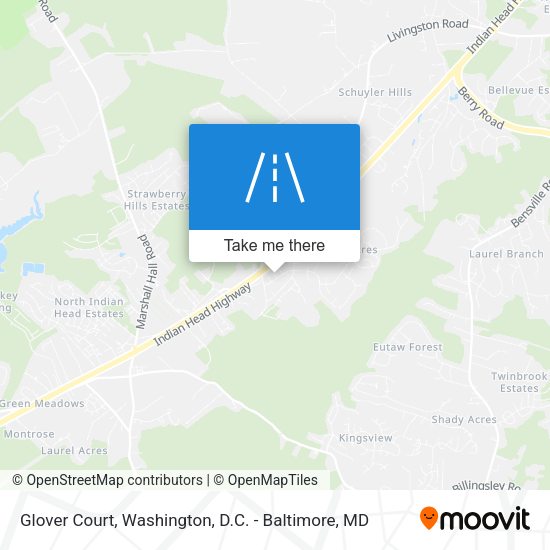 Glover Court map