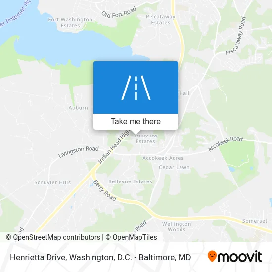 Henrietta Drive map
