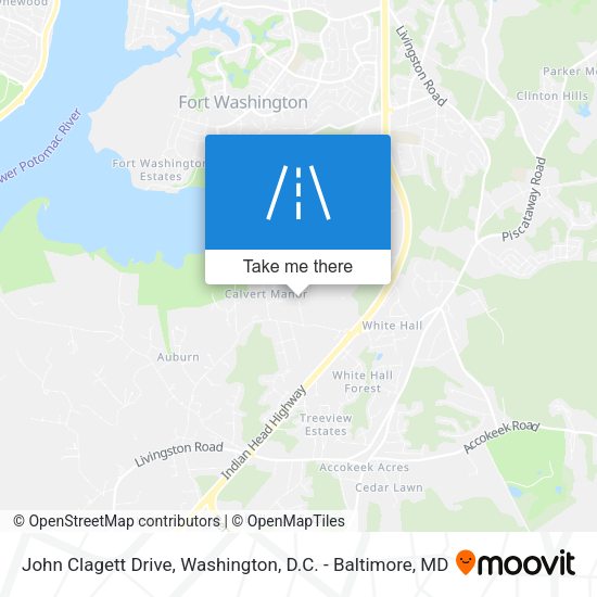 Mapa de John Clagett Drive