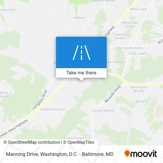 Manning Drive map