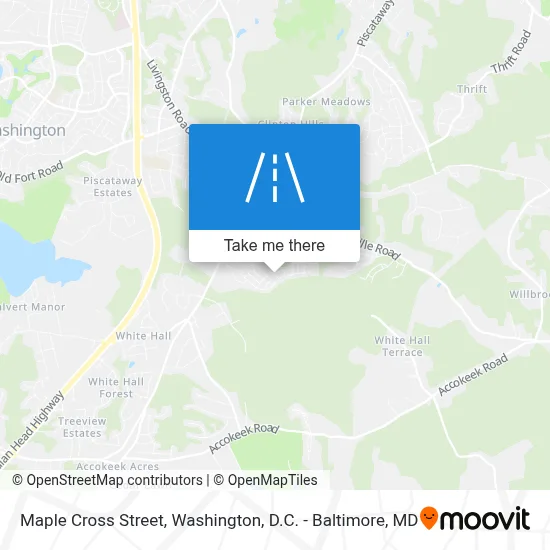 Maple Cross Street map