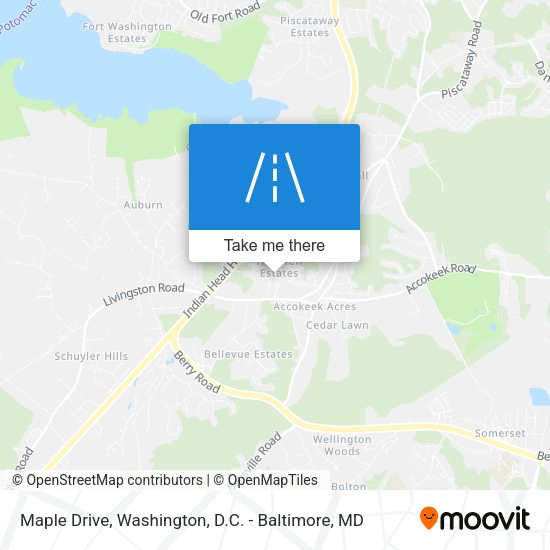 Maple Drive map