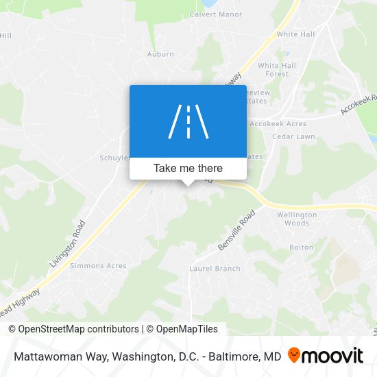 Mapa de Mattawoman Way