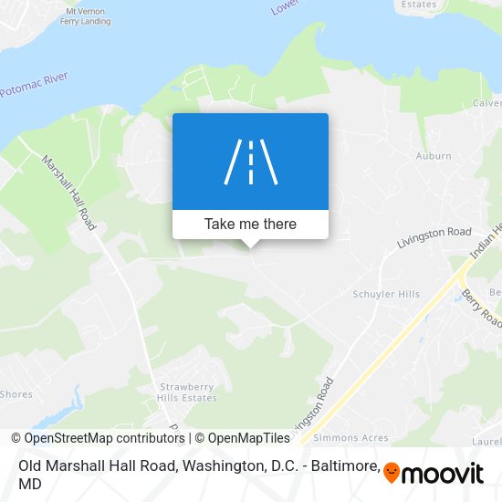 Mapa de Old Marshall Hall Road