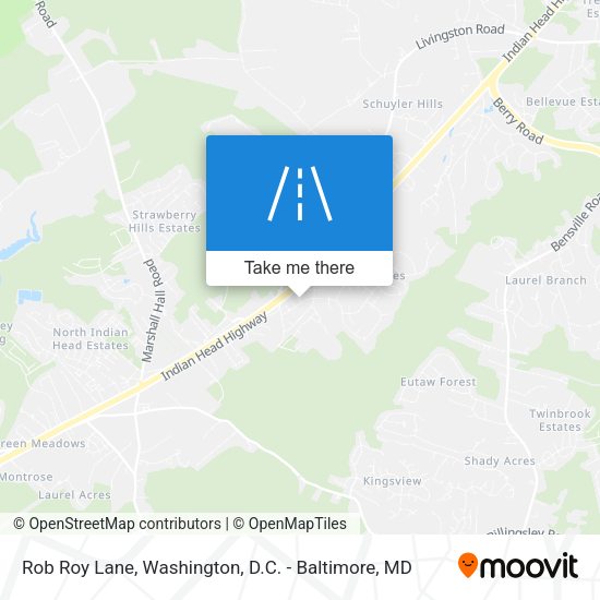 Rob Roy Lane map