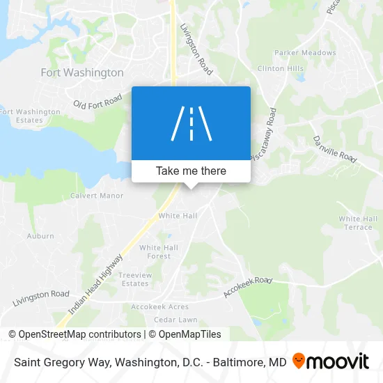 Saint Gregory Way map