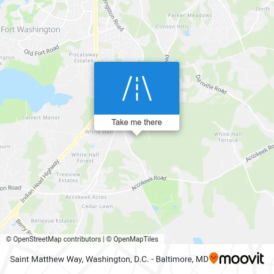 Saint Matthew Way map