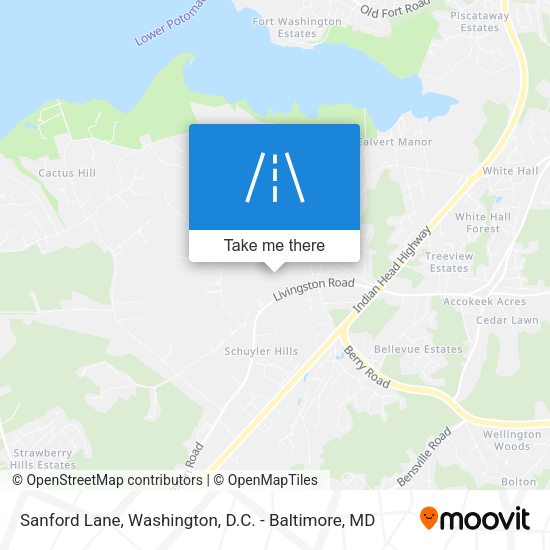 Sanford Lane map