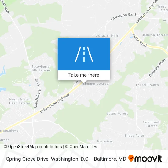 Spring Grove Drive map