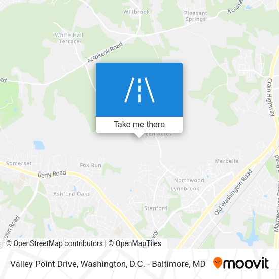 Mapa de Valley Point Drive