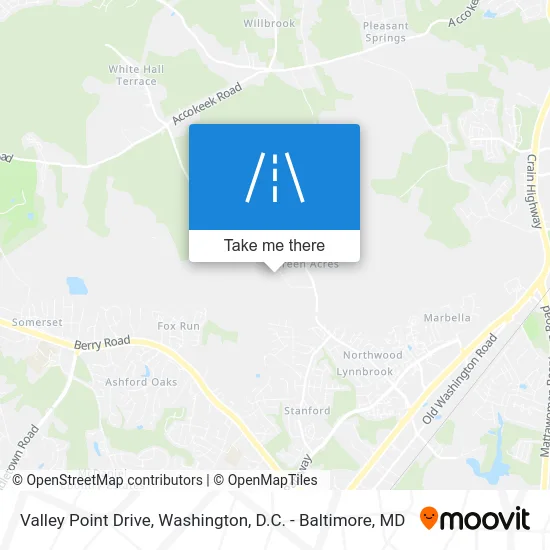 Valley Point Drive map
