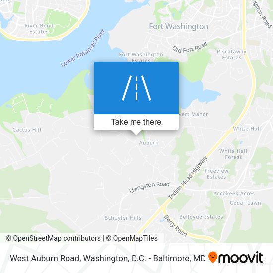 West Auburn Road map