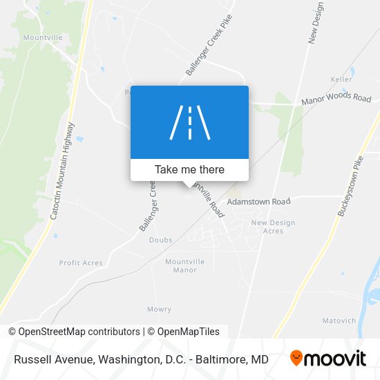 Russell Avenue map