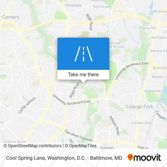 Cool Spring Lane map