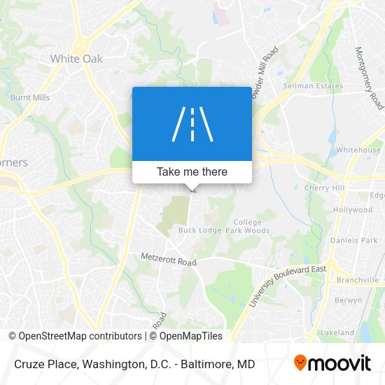 Cruze Place map