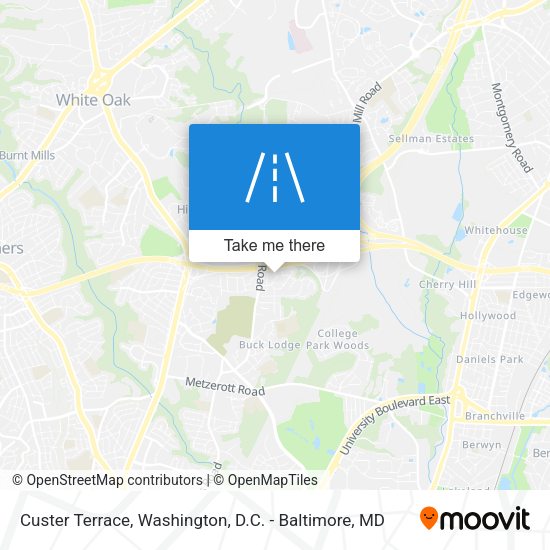 Mapa de Custer Terrace