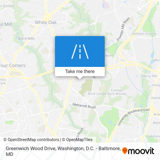 Mapa de Greenwich Wood Drive