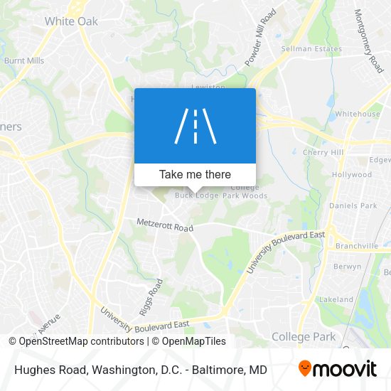 Mapa de Hughes Road